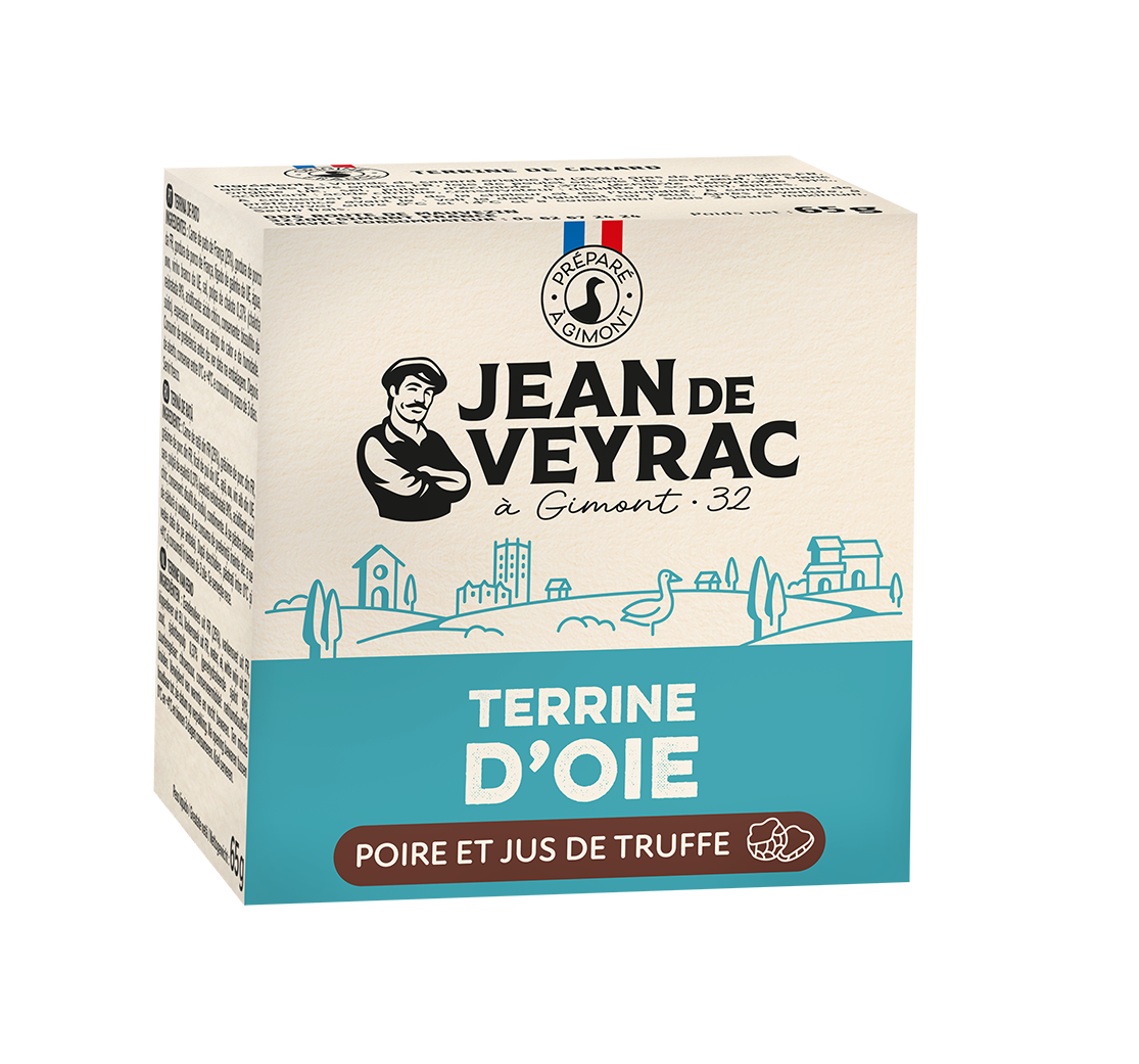 terrine d&rsquo;oie, poire et jus de truffe 65g