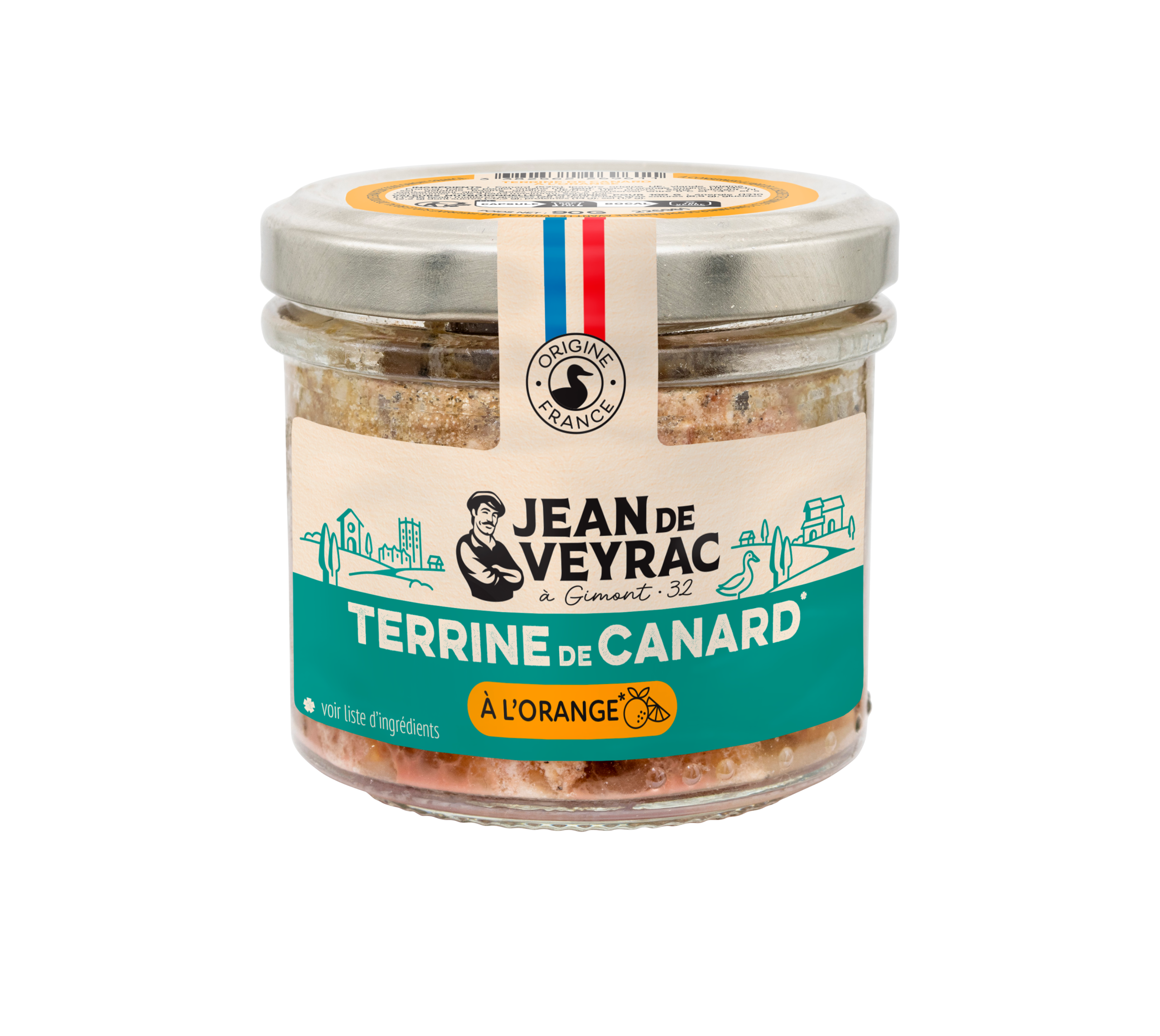 Terrine de canard à l&rsquo;orange 90g