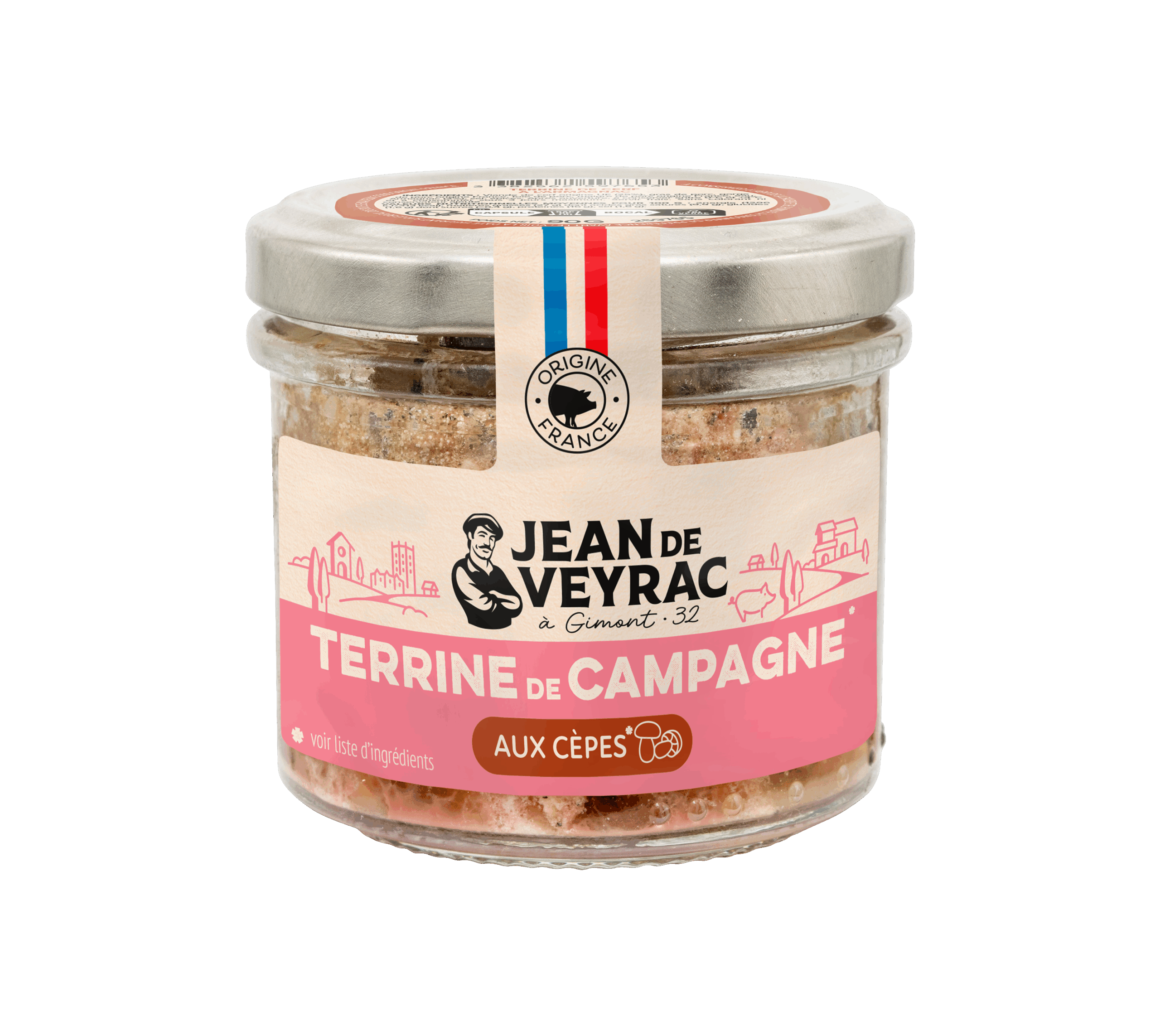 Terrine de campagne aux cèpes 90g