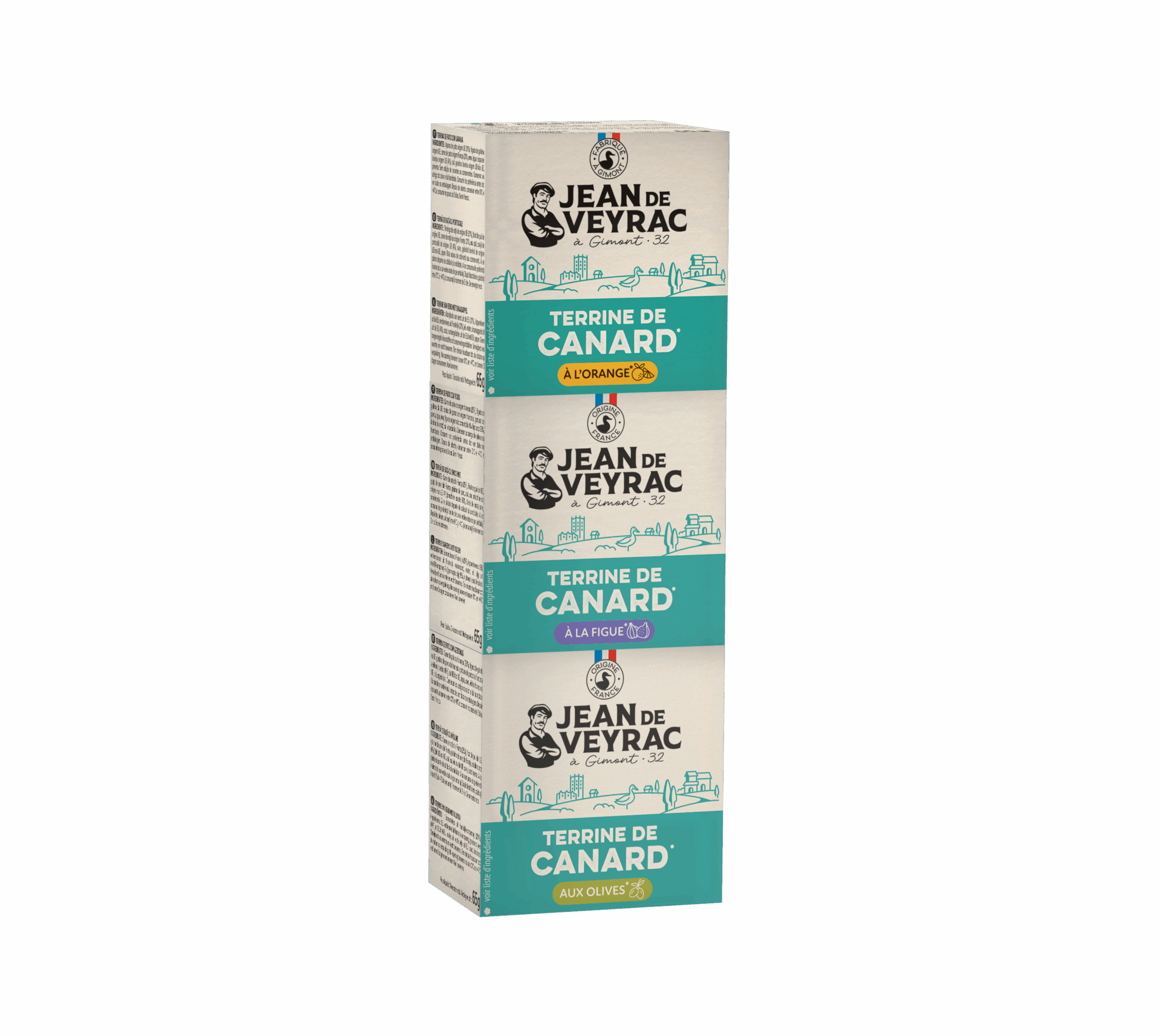 Trio de terrines de canard