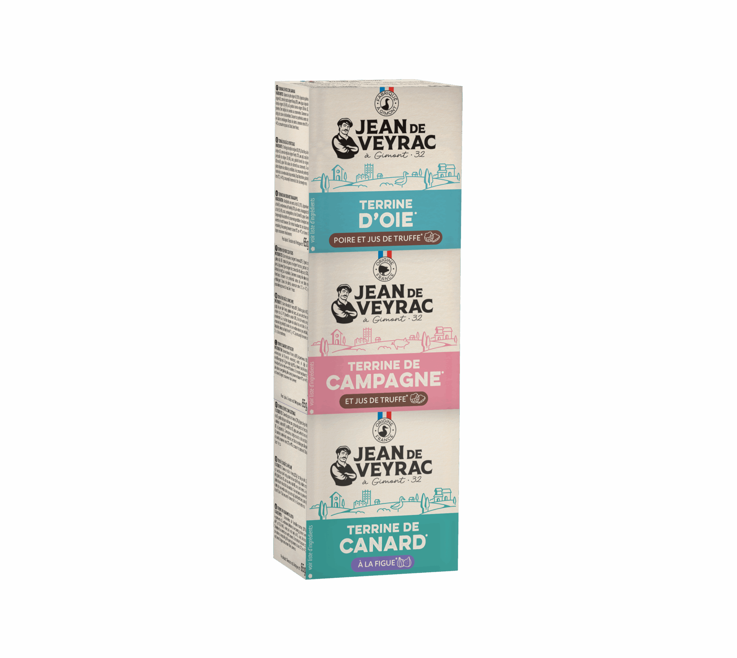 Trio de terrines festives