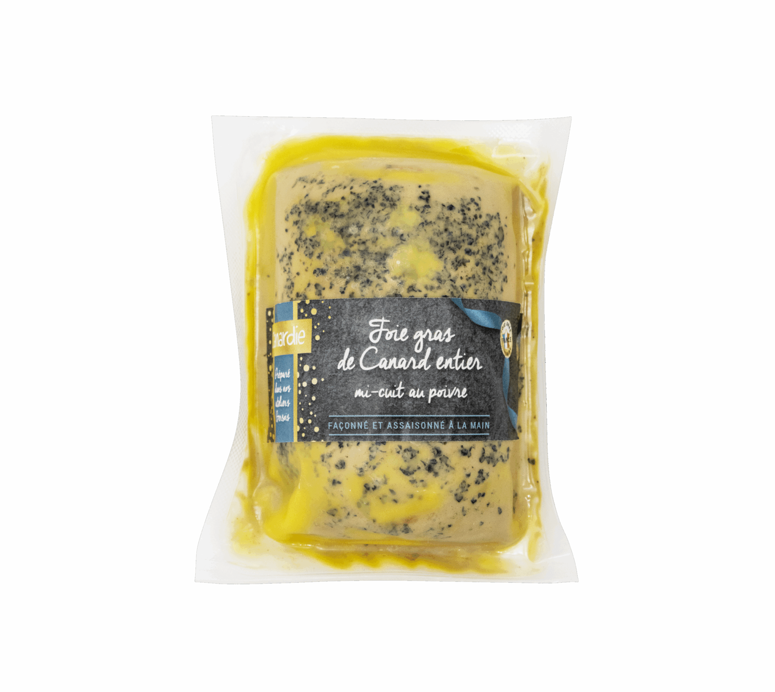 Foie gras de canard entier mi-cuit au poivre 140g